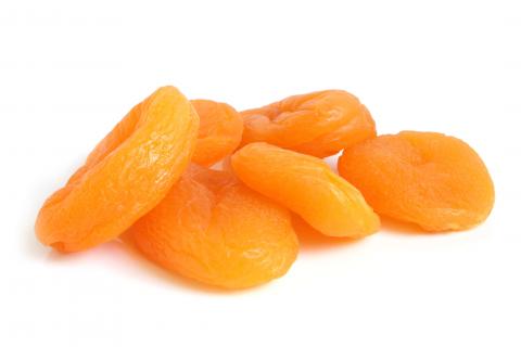 Frisch geschälte Aprikosen